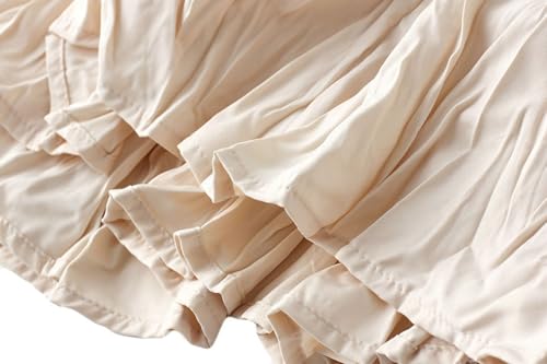 Womens Flowy Maxi Skirt Elastic High Waisted Pleated Skirts Trendy Casual A-Line Skirt for Prom Beach Wedding Party3