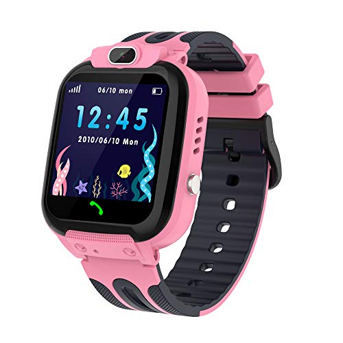 Kesasohe Reloj Inteligente Niño, 4G Reloj GPS Niños Localizador y Llamadas Videollamada Teléfono SOS Chat SMS Juego Cámara Despertador Impermeable Modo Clase, Smartwatch Niños con Tarjeta Nano SIM