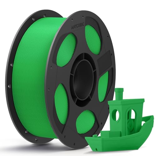 Image of ANYCUBIC PLA 3D Printer Filament, 3D Printing PLA Filament 1.75mm Dimensional Accuracy + /- 0.02mm, 1KG Reusable Spool (2.2 lbs), Green