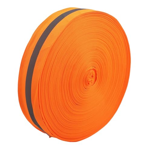 Lignes de délimitation de volleyball orange 100m x 5cm en polyester pour terrain d'athlétisme
