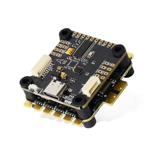 FLASH HOBBY F722 Flight Controller Stack 30.5 x 30.5mm FPV Stack with 4 in One 60A Electronic Speed Controller for 3~6S Lipo for Quadcopter UAV Drone & Fixed-Wing