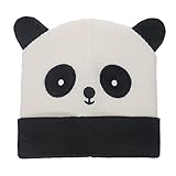 HTYLERFG Women's Beanie Pee hat.Cute Panda Ears Knitted hat Black