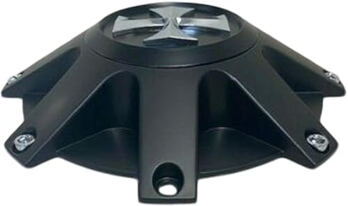 Miniatura 2 de Cali Offroad 9100 Busted Wheel C109100MB Cross Logo Matte Black Tapa central de rueda