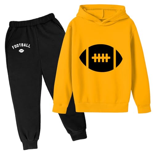 Survêtement enfant 2 pièces en coton respirant avec sweat à capuche pour le sport et les loisirs
