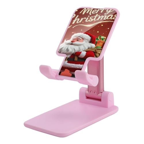 Support de téléphone portable réglable Père Noël pour bureau et iPhone 15 Pro
