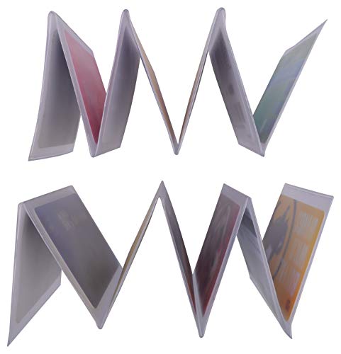 Made in USA Set of 2 Plastic Accordion Inserts 6 Pages Top Load for Bifold Trifold Wallets by Swiss Marshall3