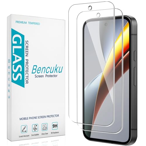 Bencuku 2 Pack Screen Protector for Google Pixel 10a Tempered Glass 9H Hardness Anti Scratch Bubble Free Case Friendly