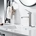 NICTIE Bathroom Faucet Brushed Nickel Bathroom Sink Faucet Single Hole Single Handle Vanity Sink Faucet Modern Commercial RV Faucet with Pop-up Drain for 1 - or 3-Hole Bathroom Sink