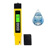 TDS Meter Digital Water Tester, Professional TDS/EC/Temperature Meter 3-in-1, Accurate and Reliable, Measure 0-9990ppm, Ideal for Drinking Water, Aquariums, Swimming Pools etc.