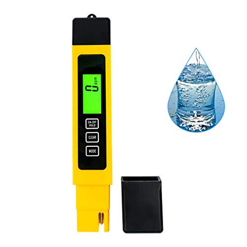 TDS Meter Digital Water Tester, Professional TDS/EC/Temperature Meter 3-in-1, Accurate and Reliable, Measure 0-9990ppm, Ideal for Drinking Water, Aquariums, Swimming Pools etc.