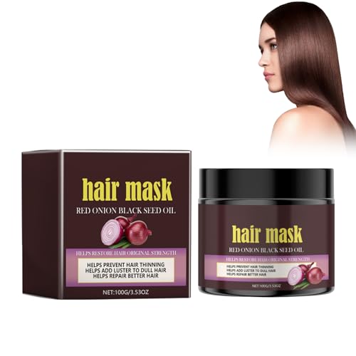 Mascarilla Pelo De Cebolla, Mascarilla Pelo Nutritive & Repair, Mascarilla Hidratante Cabello, Cuidado Intenso y Suavidad, Mejora el Encrespamiento del Cabello, Para Todo Tipo de Pelo