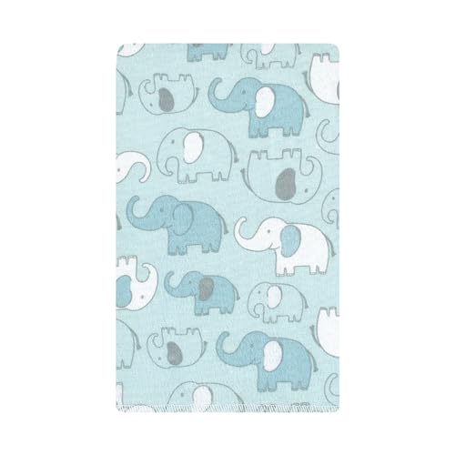Image of Hudson Baby Unisex Baby Cotton Poly Flannel Burp Cloths, Boy New Elephant 10-Pack, One Size