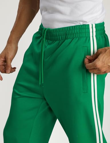 Ouber Men's Loose Fit Gym Workout Sweatpants Zip Track Pants4