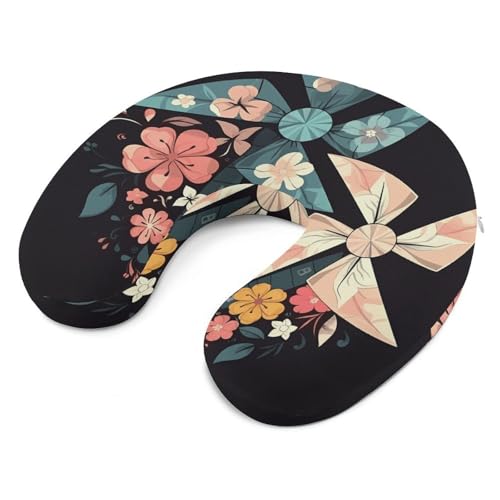 Almohada en U de espuma viscoelástica tamaño único miniatura 6