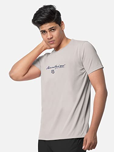 Image of BULLMER Black Trendy Typographic Printed Round Neck Half Sleeve Tshirt for Men