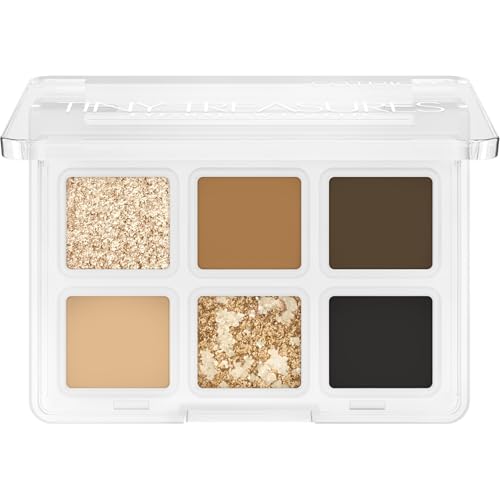 Catrice Cosmetics Tiny Treasures palette di Ombretti, brillante, brillantinata, metallica, opaca (4.2 g)
