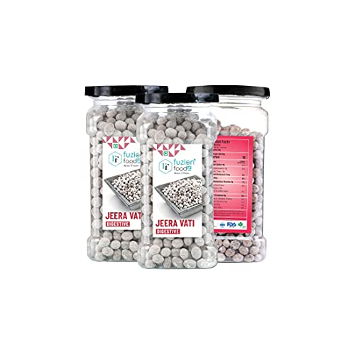 Image of Fuzion Foodz Jeera Goli - (155g Each X Pack of 3) Mouth Freshner Mukhwas Churan Jeera Laddu Goli Vati, Digestive Khatti Meethi Jera Goli Hygienically Packed Digestive Goli, 465gram