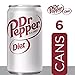 DIET DR PEPPER - MINI CANS, 7.5 OZ, 6 PK