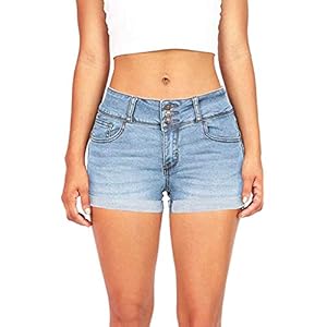WWricotta Short D’éTé pour Femme – Pantalon Court en Denim pour Femme Short en Denim Pantalon Court Tendance Streetwear Coupe Droite Mini Short en Jean Short en Jean Tendance