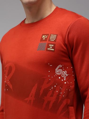 Image of SHOWOFFFF Men Solid Pullover Sweatshirt | Round Neck Full Sleeves Cotton Sweatshirt's for Mens | Slim Fit Regular Length Sweatshirts for Men's