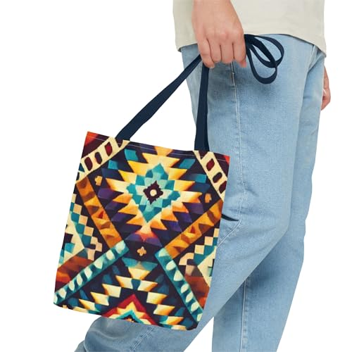 Southwest Tote Bag, Tribal Print Market Bag, Boho Shopping Tote, Ethnic Handbag,3
