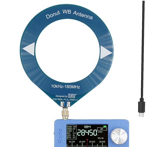 Receptor digital de radio LW SSB SI4732 compacto con batería integrada color azul 2