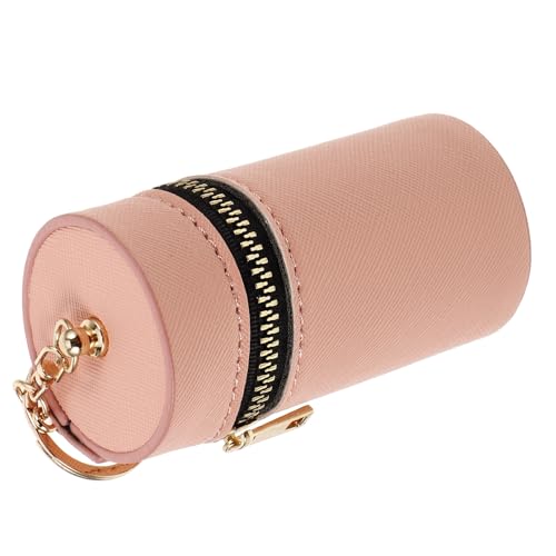 Affascinante: la pochette per rossetto in pu con cerniera e portachiavi è carina, affascinante e pratica, custodia protettiva per rossetto, mini pochette portachiavi