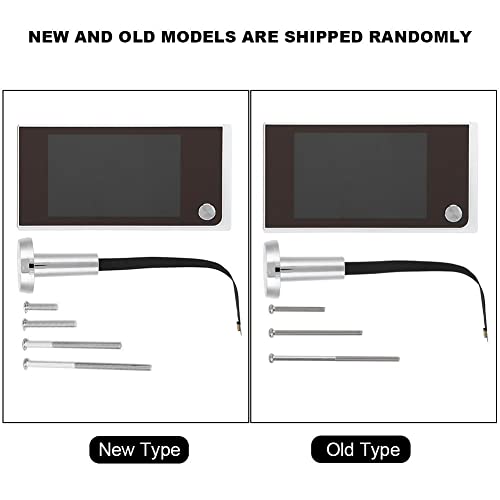 LetCart Elektronischer Türspion, 3,5 Zoll LCD Tür elektronische Guckloch Kamera 120-Grad-Digital-Türklingel Low Power Türspion für Zuhause Büro, Ohne Nachtsicht