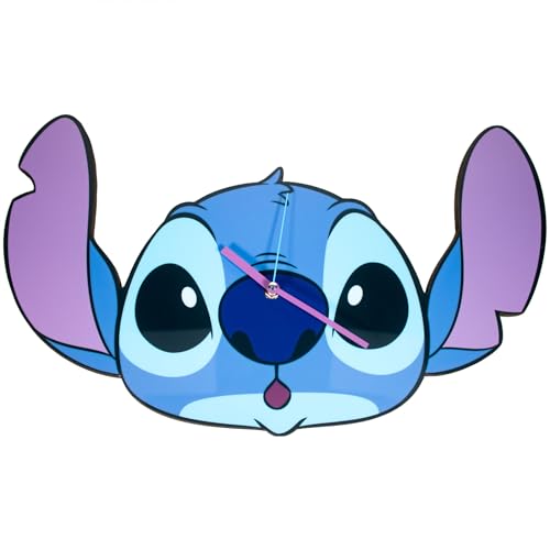 Accutime Lilo and Stitch Face Analog Wall Clock