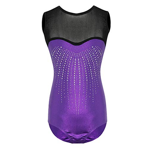 DYNWAVE Meninas Crianças Ballet Dança Costune Ginástica Collants de Uma Peça 13-14 Anos - 13-14 anos