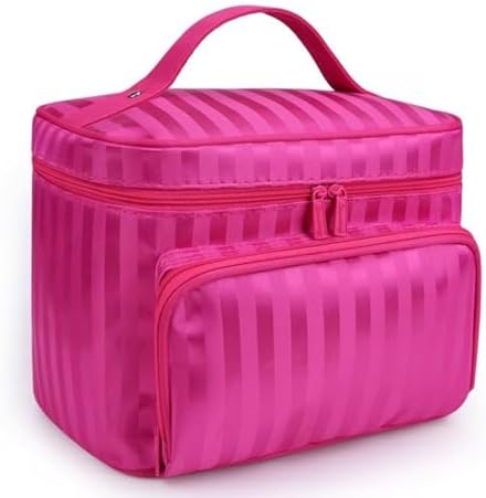 Oxford Cloth Makeup Bag Waterproof Large Capacity Portable Wash Travel Cosmetics Storage(E) image 3