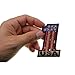 Number 1 USA Vintage Flag and Stars Patch - 2x3 inch. Embroidered Iron on Patch