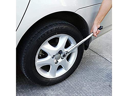 Torque Wrench 1/2 Inch, Drive Click (10-150 Lb-Ft / 13.6-203.5Nm) With 2.75" Extension Bar, 3/8" Adapter | Htw2C #TOP2