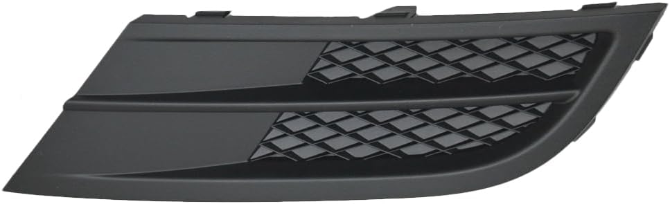 Fog Light Bumper Covers Passenger Side, Front Bumper Fog Light Cover Grilles Matte Black, 5C6853666G Compatible with Jetta 2015-2017 Note: Only fits for models without fog lights., Right