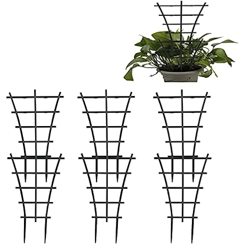 PMELCXD Rankgitter 6 Stück Garten Pflanzenstütze Rankhilfe Pflanzengitter Cover