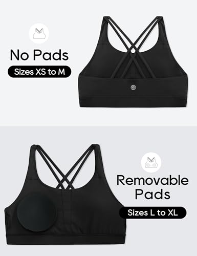 CRZ YOGA Girls Butterluxe Training Bra - Strappy Scoop Neck for Teens Kids Yoga Sports Comfort Dance Crop Top3