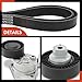 A-Premium Engine Serpentine Belt Drive Kit Compatible with BMW Cars - 320i, 323Ci, 323i, 325Ci, 325i, 325xi, 328Ci, 328i, 330Ci, 330i, 330xi, X5, 525i, 528i, 530i, X3-2.2L 2.5L 2.8L 3.0L