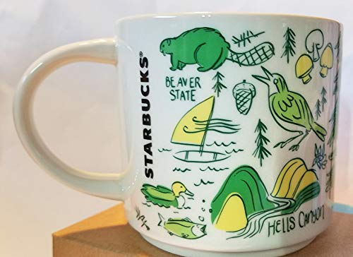 Taza Starbucks Been There Across the Globe 14 oz Oregon miniatura 3