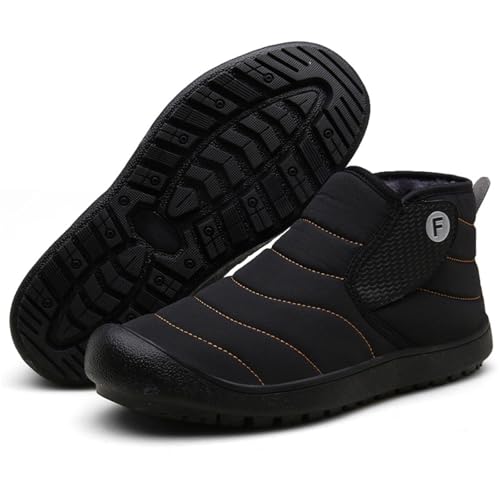 Womens Mens Winter Snow Ankle Boots Warm Fur Lining Anti-Slip Booties Sneakers Fashion Comfortable Waterproof Outdoor Walking Shoes