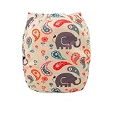 Alva Baby New Printed Design Reuseable Washable Pocket Cloth Diaper Nappy + 2 Inserts YD19