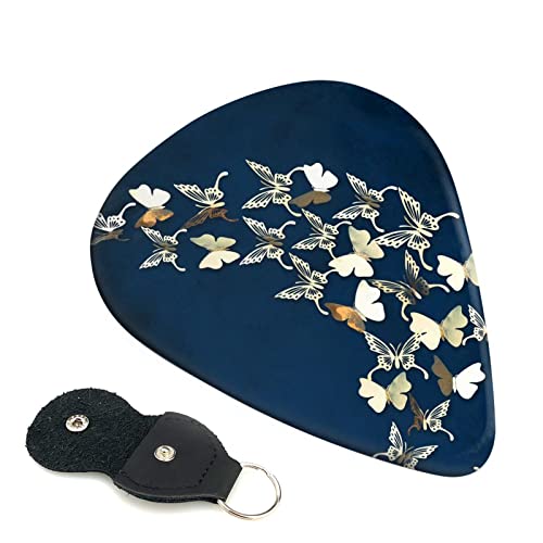 Metalic Butterfly Lot de 6 médiators pour guitare acoustique, guitare électrique, basse, ukulélé – fins, moyens et épais - Les Beatles, Paul McCartney, John Lennon, RIngo Starr, George Harrison Metalic Butterfly Lot de 6 médiators pour guitare acoustique, guitare électrique, basse, ukulélé - fins, moyens et épais