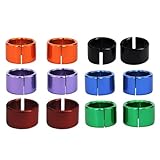 KIXZSAZ Mehrfarbige Aluminium Beinringe, 8 mm, für Papageien, Hühnerküken, Zwerghühner, Wachteln und kleines Geflügel, auch für Hähne geeignet. Wiederverwendbare Aluminium Beinringe für Finken.