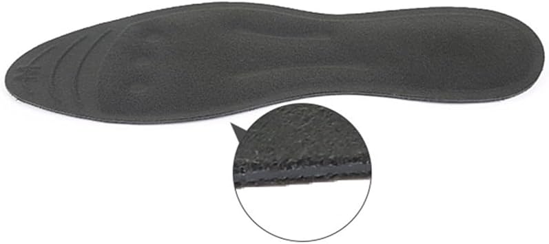 Black Size Large Liquid Massaging Insoles with Soft Fabric Foot Relief