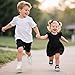 BACSAC Toddler Canvas Shoes for Boys Girls Slip On Little Kids Sneakers with Soft Sole Breathable Unisex Child Fashion Causal Running Shoes Black