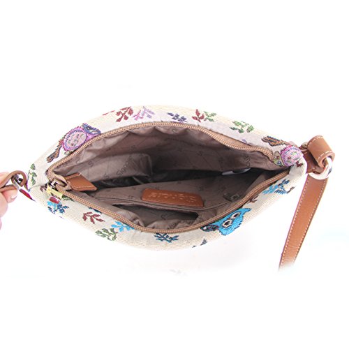 Image of Signare Tapestry Crossbody Bag Sling Shoulder Purse for Women