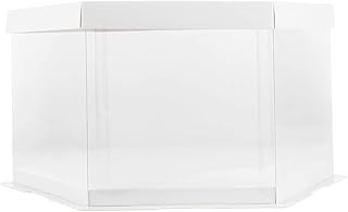 KICHOUSE 1pc Box Cake Box Wedding Cake Stands Cardboard Packing Boxes Cake Packaging Boxes Clear Cake Stand Cardboard Cupcake Stand Party Favor Snack Boxes Lace White Container