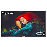 SYLVOX Outdoor Fernseher, 55 Zoll Mini-LED QLED TV Outdoor, 4K UHD IP55 Wasserdicht Google TVS, 2000 Nits Volle Sonne Anti-Glare, 120Hz, Dual 30W Dolby Atmos & Vision, HDMI 2.1 (Cinema)