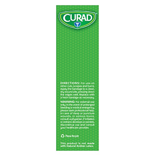 Curad Quickstop Instant Clotting Technology Flex-Fabric Bandages, Assorted Size, 30 Count #TOP4