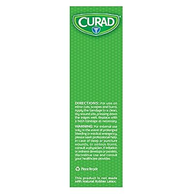 CURAD QuickStop Bleeding Control Flexible Fabric Bandages, Assorted Sizes, 30 Count