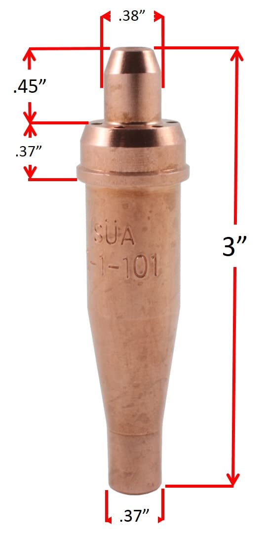 SÜA® - 1-101-1 Acetylene Cutting Tip - Compatible with Victor Torches - #1